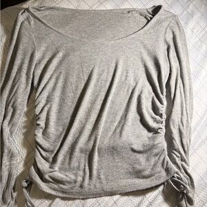 Gray Women's Ruched Top